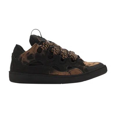 Pre-owned Lanvin Curb Sneakers 'black Beige' | Men's Size 43