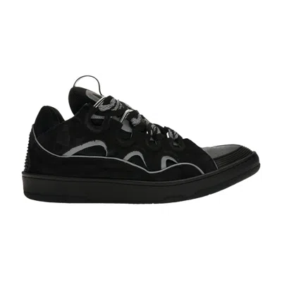 Pre-owned Lanvin Curb Sneakers 'black Grey' | Men's Size 43