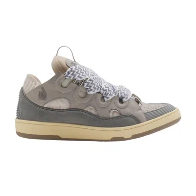 Pre-owned Lanvin Curb Sneakers 'grey Ivory' | Men's Size 49 In Gray