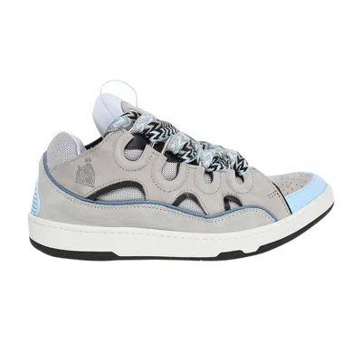 Pre-owned Lanvin Curb Sneakers 'grey Light Blue' | Men's Size 41