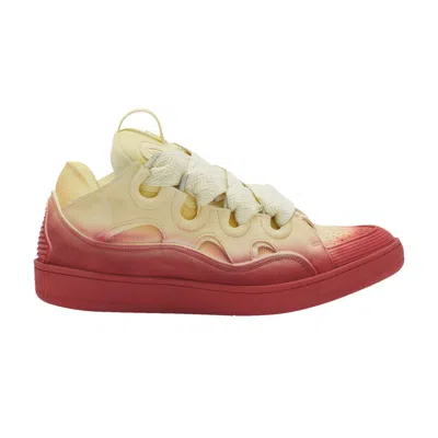 Pre-owned Lanvin Curb Sneakers 'hand-sprayed - Venus Dune' | Yellow | Men's Size 41