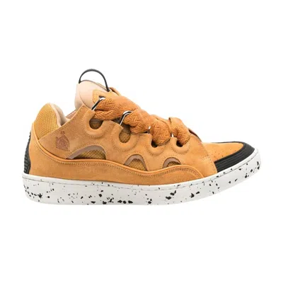 Pre-owned Lanvin Curb Sneakers 'honey Orange' | Men's Size 42