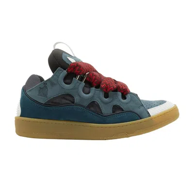 Pre-owned Lanvin Curb Sneakers 'ink Blue' | Men's Size 45