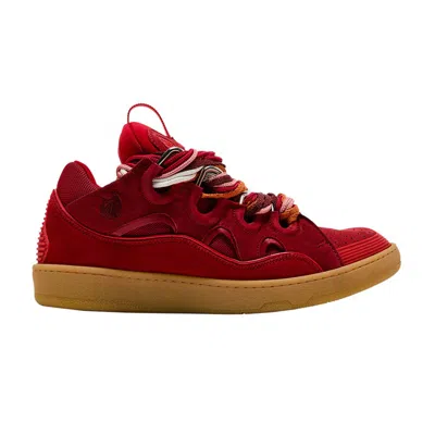Pre-owned Lanvin Curb Sneakers 'lipstick' | Red | Men's Size 42
