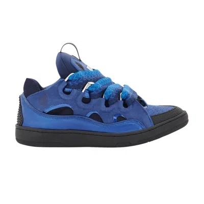 Pre-owned Lanvin Curb Sneakers 'metallic - Majorelle Blue' | Men's Size 40