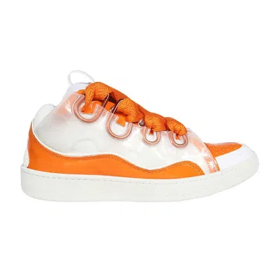 Pre-owned Lanvin Curb Sneakers 'orange' | Men's Size 35