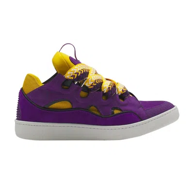 Pre-owned Lanvin Curb Sneakers 'purple Yellow' | Men's Size 46