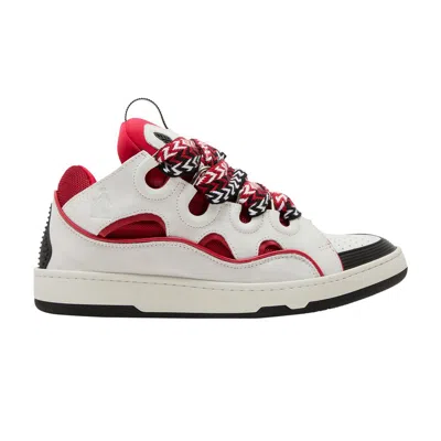 Pre-owned Lanvin Curb Sneakers 'red White' | Men's Size 48