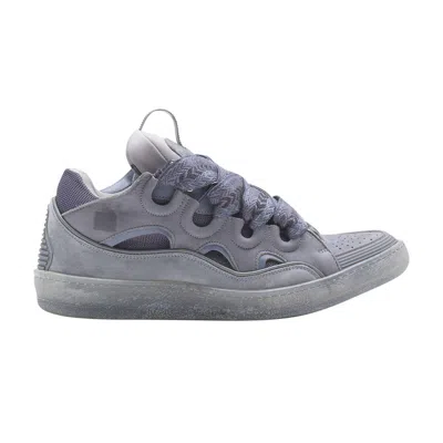 Pre-owned Lanvin Curb Sneakers 'speckled Effect - Light Grey' | Men's Size 41