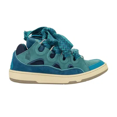 Pre-owned Lanvin Curb Sneakers 'turquoise' | Teal | Men's Size 45 In Blue