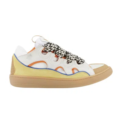 Pre-owned Lanvin Curb Sneakers 'white Beige' | Men's Size 41