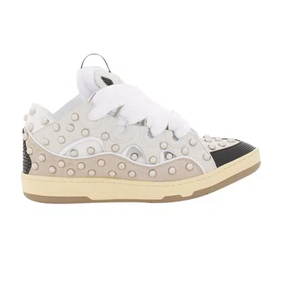 Pre-owned Lanvin Curb 'white Studded' | Men's Size 42