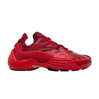 Pre-owned Lanvin Flash-x Sneakers 'lipstick' | Red | Men's Size 42