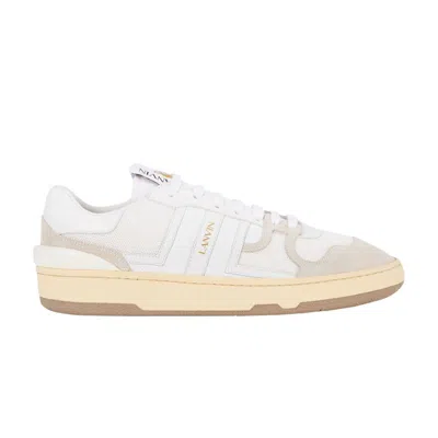 Pre-owned Lanvin Leather Clay Low 'white' | Men's Size 40