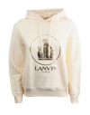 Lanvin Sweatshirt Hoodie Woman Sweatshirt Beige Size M Cotton