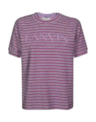 Lanvin T-shirt Woman T-shirt Purple Size M Viscose