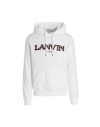 LANVIN LANVIN LANVIN WHITE HOODED SWEATSHIRT MAN SWEATSHIRT WHITE SIZE L COTTON