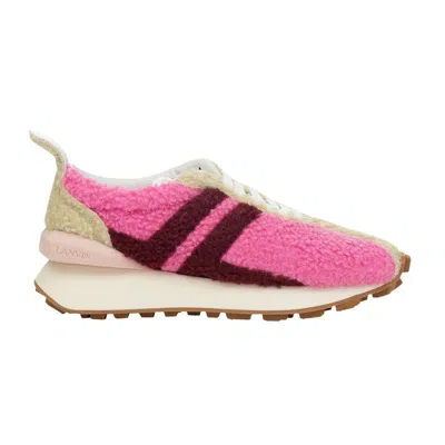 Pre-owned Lanvin Wmns Bumpr Sneaker 'pink Red Terry' | Women's Size 36