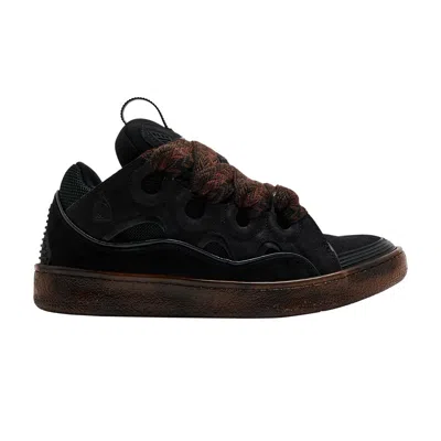 Pre-owned Lanvin Wmns Curb Sneaker 'black Chocolate Brown' | Women's Size 39
