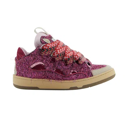 Pre-owned Lanvin Wmns Curb Sneakers 'fuchsia Lurex' | Pink | Women's Size 36