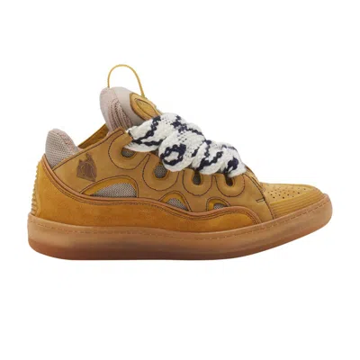 Pre-owned Lanvin Wmns Curb Sneakers 'honey' | Yellow | Women's Size 38