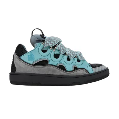 Pre-owned Lanvin Wmns Curb Sneakers 'light Blue Anthracite' | Women's Size 36