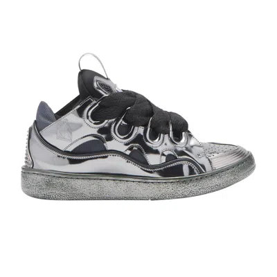 Pre-owned Lanvin Wmns Curb Sneakers 'metallic Silver' | Women's Size 40