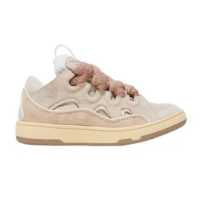 Pre-owned Lanvin Wmns Curb Sneakers 'nude' | Brown | Women's Size 35