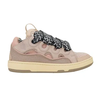 Pre-owned Lanvin Wmns Curb Sneakers 'pink Glitter' | Women's Size 42
