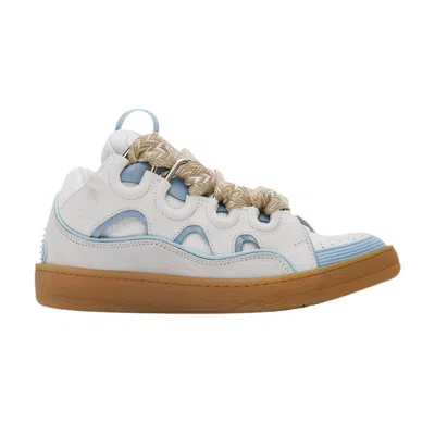 Pre-owned Lanvin Wmns Curb Sneakers 'white Sky Blue' Ssense Exclusive | Women's Size 48