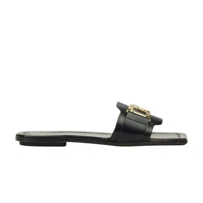 Pre-owned Lanvin Wmns Swan Slide 'black' | Women's Size 40