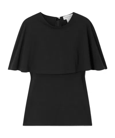 Lanvin Layered-detail T-shirt In Black