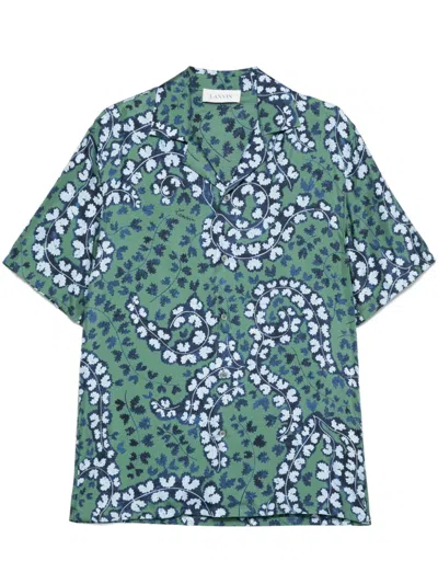 Lanvin Leaf Shirt In Meleze