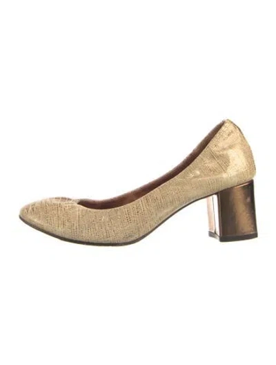 Pre-owned Lanvin Leather Animal Print Flats In Brown