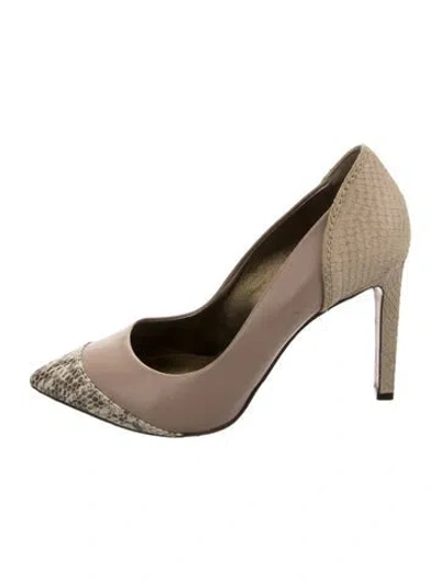 Pre-owned Lanvin Leather Animal Print Pumps In Multicolor