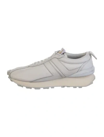 Pre-owned Lanvin Leather Athletic Sneakers In White