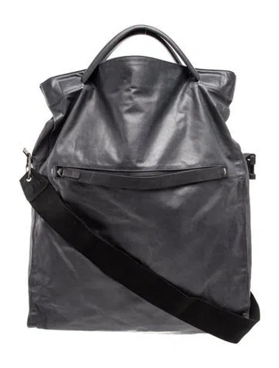 Pre-owned Lanvin Leather Backpack In Black