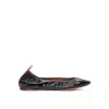 LANVIN LEATHER BALLERINA FLATS