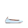 Lanvin Patent Leather Ballerina Flats In Blue