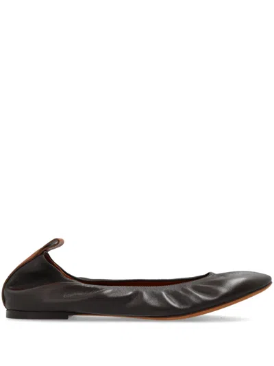 LANVIN LEATHER BALLERINA SHOES