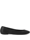 Lanvin The Ballerina Flat In Leather In Black