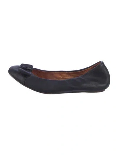 Pre-owned Lanvin Leather Ballet Flats In Blue