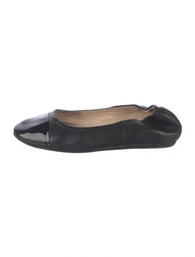 Pre-owned Lanvin Leather Ballet Flats In Blue