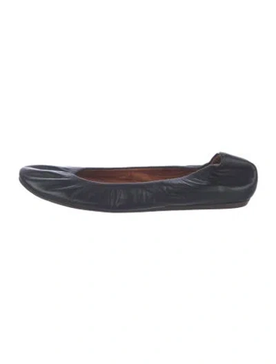 Pre-owned Lanvin Leather Ballet Flats In Blue
