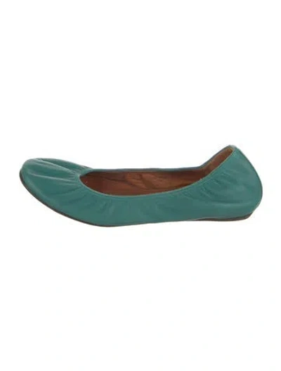Pre-owned Lanvin Leather Ballet Flats In Blue