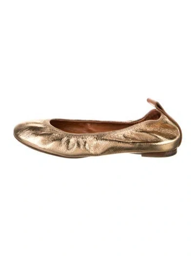 Pre-owned Lanvin Leather Ballet Flats In Brown