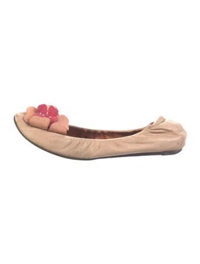 Pre-owned Lanvin Leather Ballet Flats In Multi
