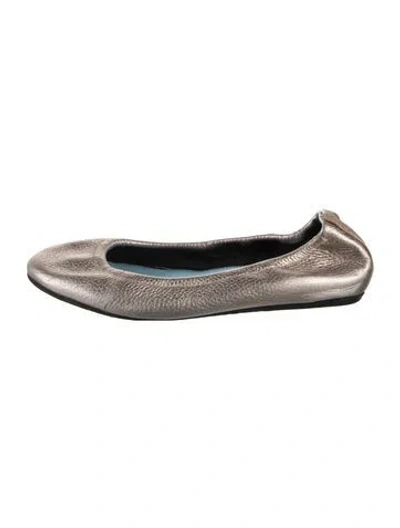 Pre-owned Lanvin Leather Ballet Flats In Neutrals