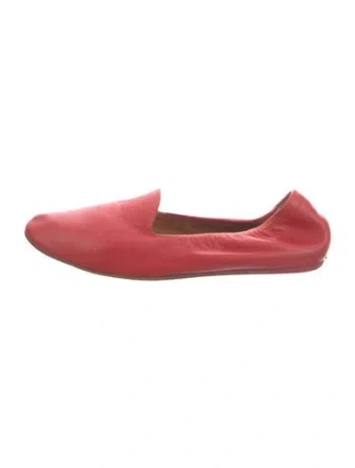 Pre-owned Lanvin Leather Ballet Flats In Red