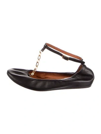 Pre-owned Lanvin Leather Ballet Flats In Transparent